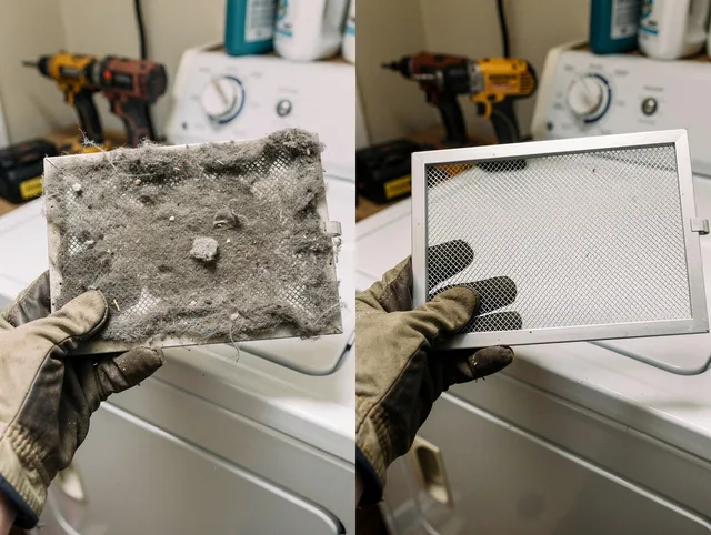 Professional lint trap cleaning by Kent Dryer Vent Cleaning in Kent